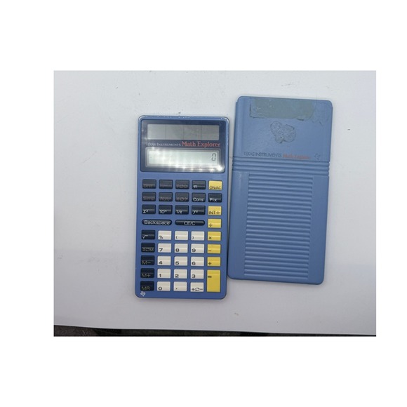 Texas Instruments Other - Texas Instruments Math Explorer Calculator Blue S-0205B with Slide Cover